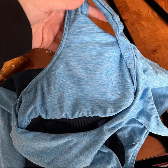 Title Nine Double Down Blue Workout Dress - Picture 13 of 15